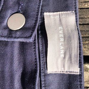 Everlane Wide Leg Crop Pant Navy size 4